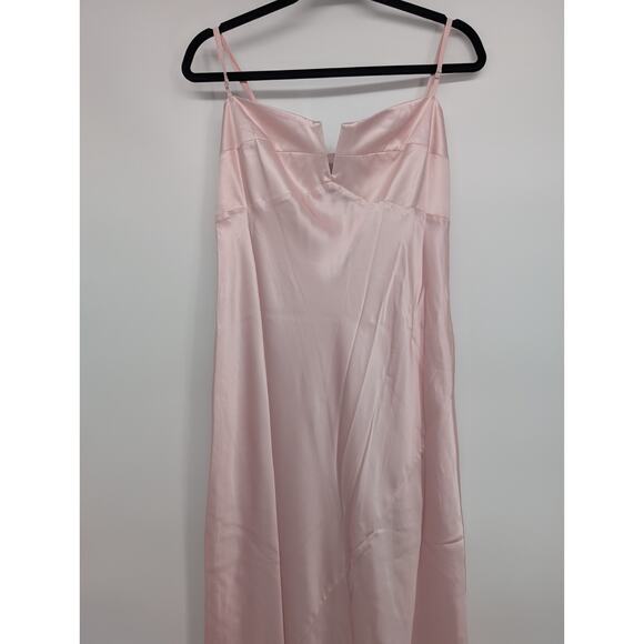 NWD Reformation Brie Silk Maxi Dress GownSize 14 Cherry Blossom #4A462 - Picture 5 of 15